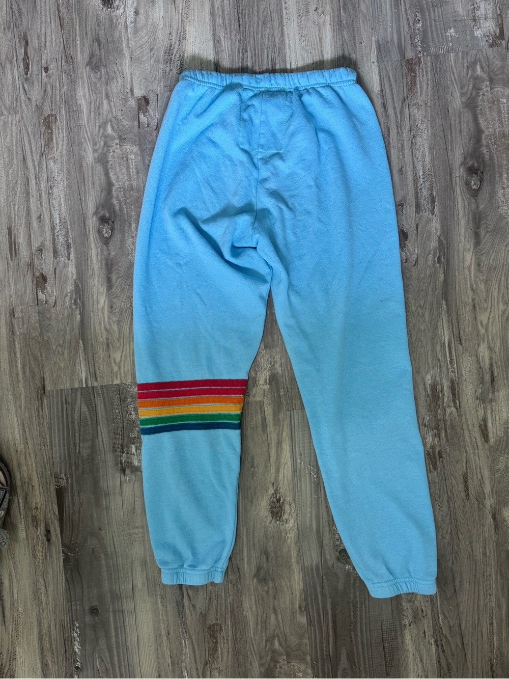 Aviator Nation 6 Stripe Blue Joggers Size Small - Picture 2 of 4